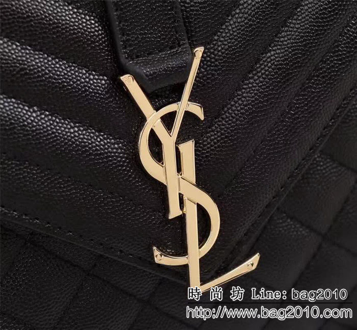 YSL聖羅蘭 爆款 魚子醬紋牛皮鏈條單肩斜挎包 26808-1 YAS1180